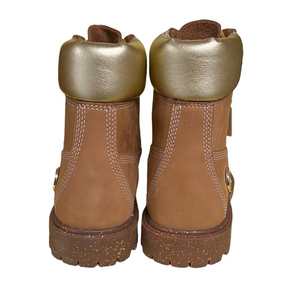 Timberland Women’s 6 inch Heritage Cupsole Boots in Wheat and Gold - Picture 3 of 13